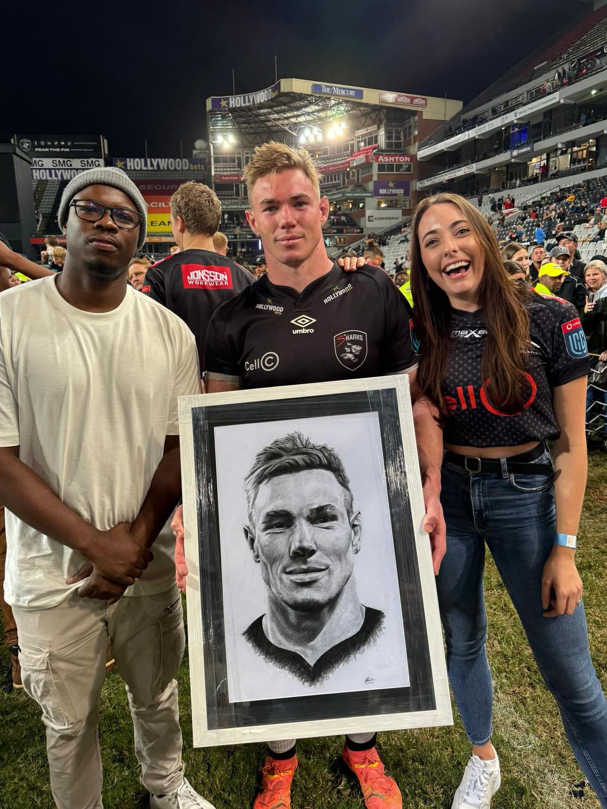 Commission of Football Player - Simphiwe Art